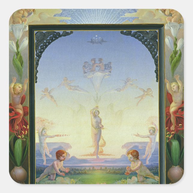 Morning, 1808 square sticker (Front)