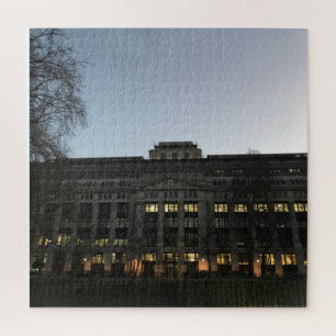 Morning at Bloomsbury Square, London UK Jigsaw Puzzle