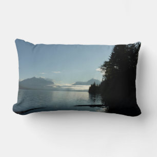 Morning at Lake McDonald in Glacier National Park Lumbar Cushion