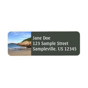 Morning at Sand Beach Return Address Label