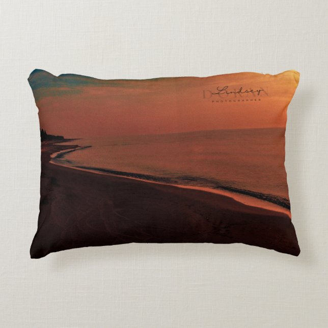 Morning at the Lake Decorative Cushion (Front)