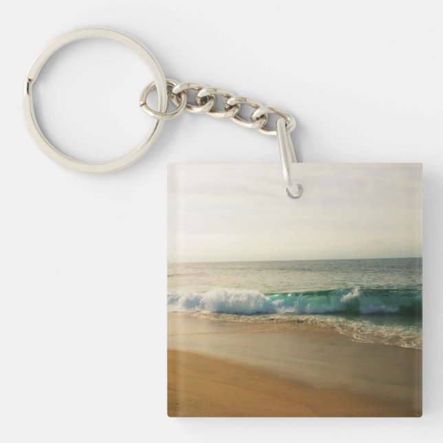 Morning at the Wedge, CA Key Ring (Front)