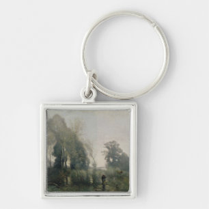 Morning at Ville-d'Avray or, The Cowherd, 1868 Key Ring