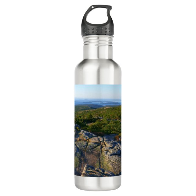 Morning atop Cadillac Mountain at Acadia 710 Ml Water Bottle (Front)