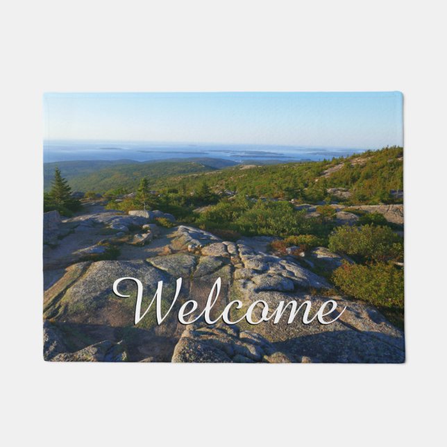 Morning atop Cadillac Mountain at Acadia Doormat (Front)