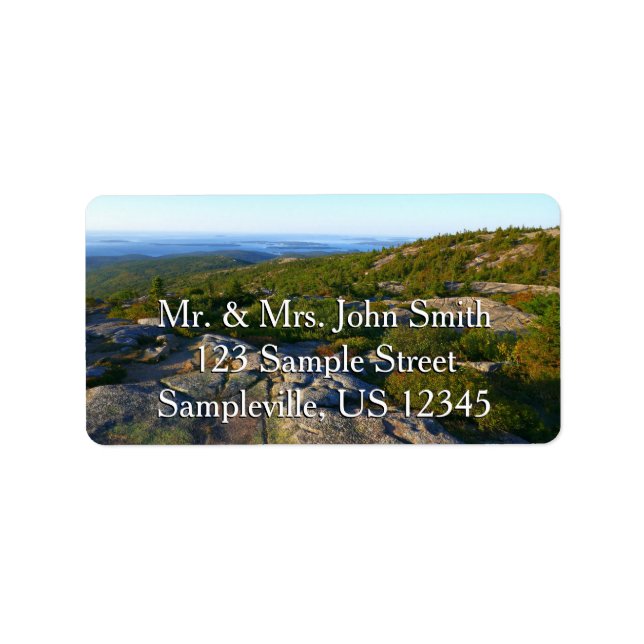 Morning atop Cadillac Mountain at Acadia Label (Front)