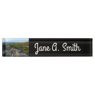 Morning atop Cadillac Mountain at Acadia Nameplate