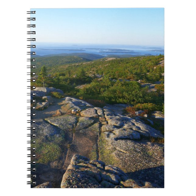 Morning atop Cadillac Mountain at Acadia Notebook (Front)