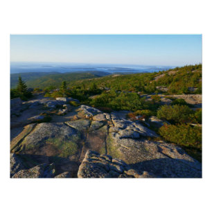 Morning atop Cadillac Mountain at Acadia Poster