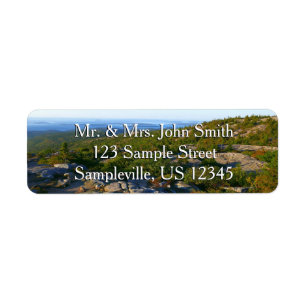 Morning atop Cadillac Mountain at Acadia Return Address Label