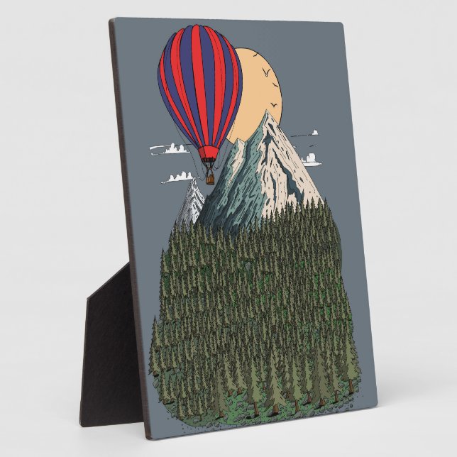 Morning Balloon Ride Plaque (Side)