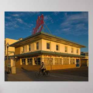 Morning Biker Poster