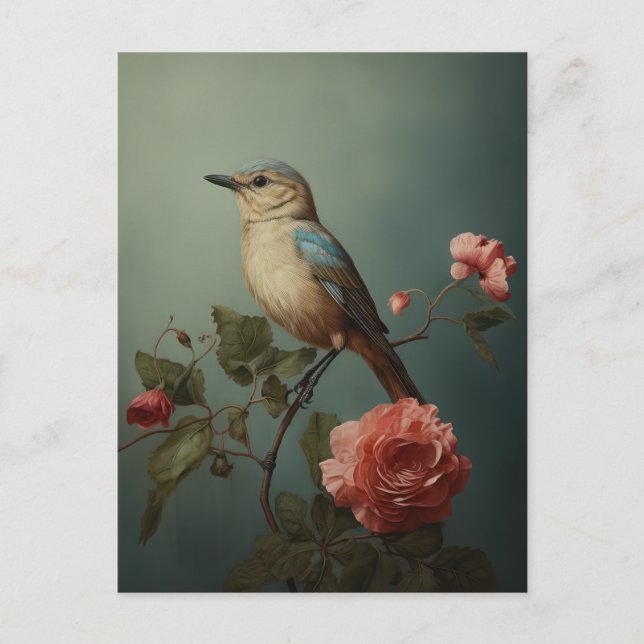 Morning Blue Bird  Postcard (Front)