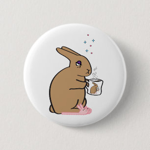 MORNING BUNNY 6 CM ROUND BADGE