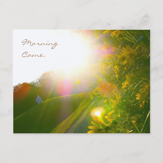 Morning Came Postcard (Front)