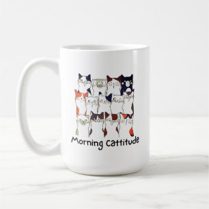 Morning Cattitude Cat Lovers Gift Mug