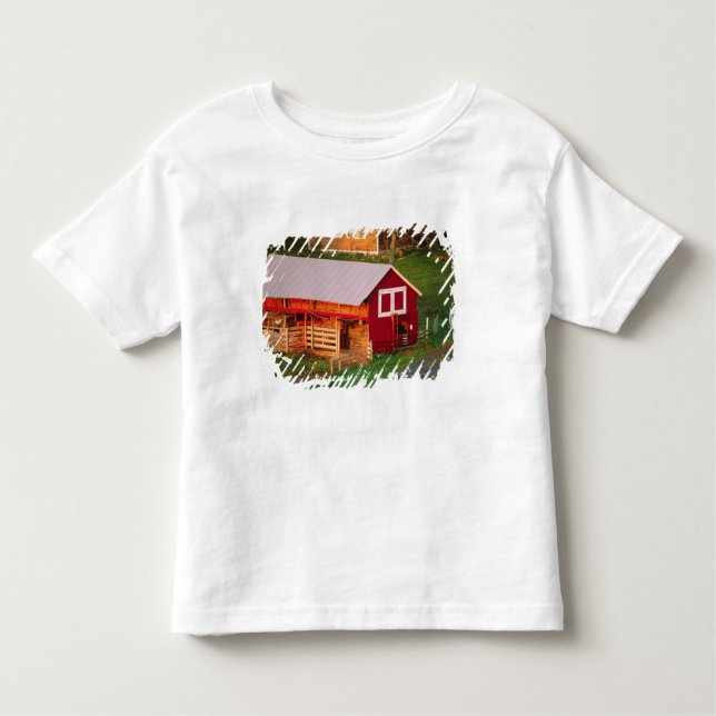 Morning chores on the farm. USA, Vermont, Toddler T-Shirt (Front)