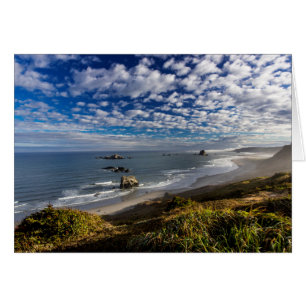 Morning clouds and fog at the beach