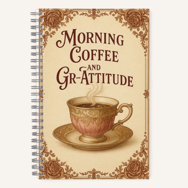 MORNING COFFEE AND GR-ATTITUDE NOTEBOOK (Front)