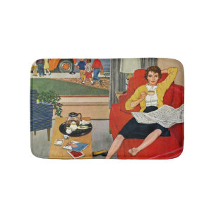 Morning Coffee Break Bath Mat