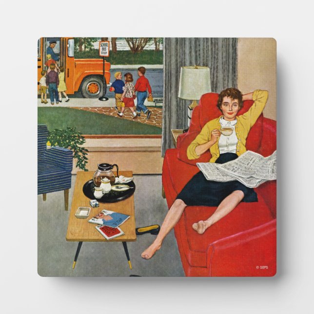 Morning Coffee Break Plaque (Front)