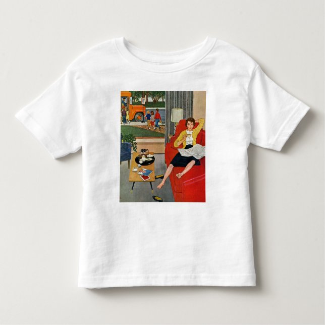 Morning Coffee Break Toddler T-Shirt (Front)