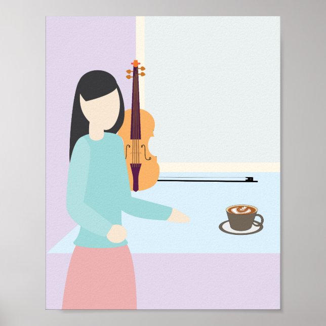 Morning Coffee by the Window Poster (Front)