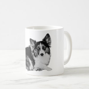 Morning Coffee, Corgi Eyes Coffee Mug