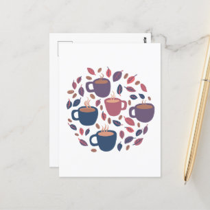 Morning Coffee Cute Pastel Colourful Custom  Postcard