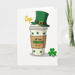 Morning Coffee Irish Card