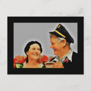 Morning Coffee Pals Postcard