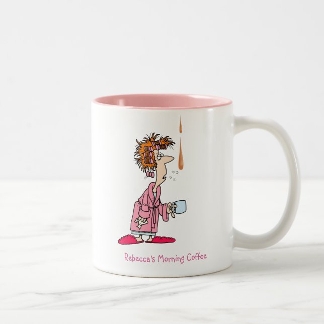 Morning Coffee-Personalised Two-Tone Coffee Mug (Right)