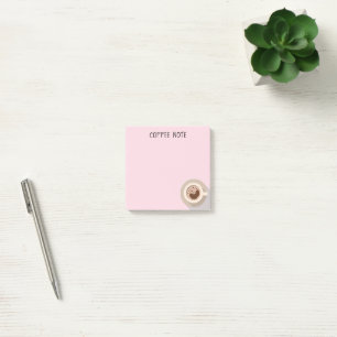 Morning Coffee Pink Note