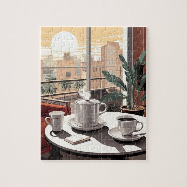 Morning Coffee Puzzle (Vertical)