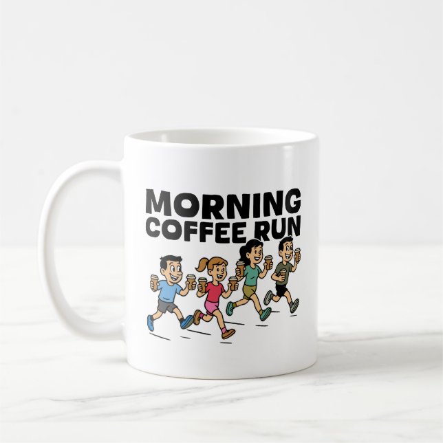 Morning coffee run mug (Left)
