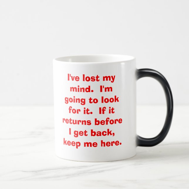 Morning coffee with a twist magic mug (Right)
