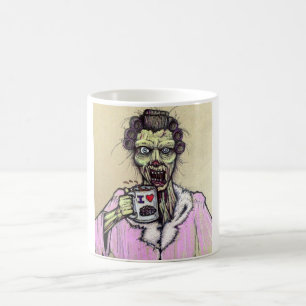 morning coffee zombie mug
