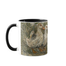 Morning Commute Whimsical Farmhouse Duck Rainy Day