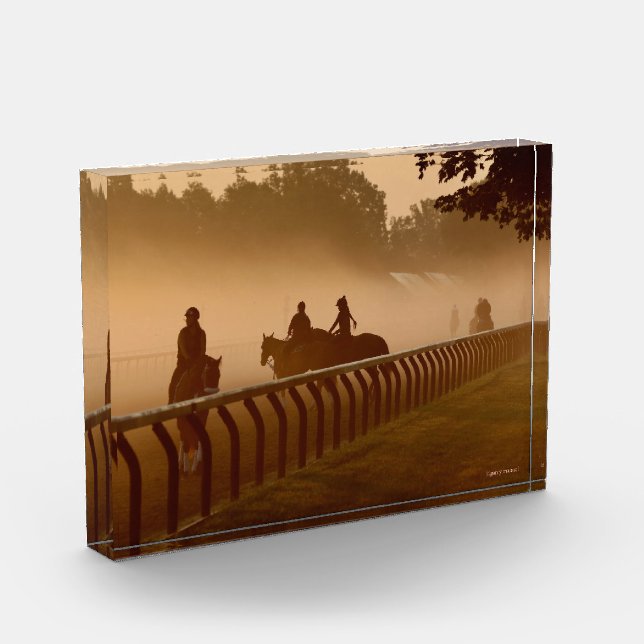 Morning Conversations - Saratoga  by Garry Manuel Photo Block (Left)
