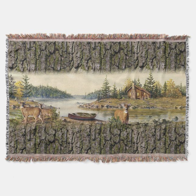 Morning Country Living Throw Blanket (Front)