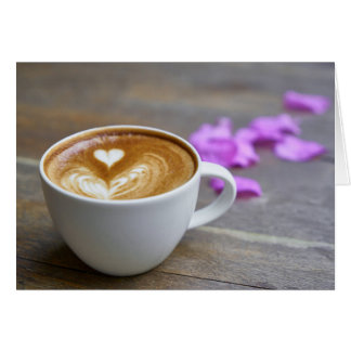 Morning Cup Latte with Heart-Shaped Foam