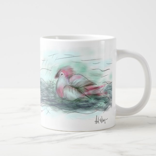 Morning dew large coffee mug (Right)