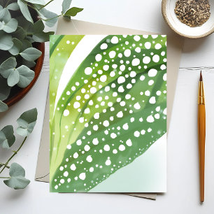 Morning Dew Modern Botanical Watercolor Postcard