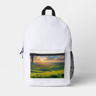 Morning Dew Printed Backpack