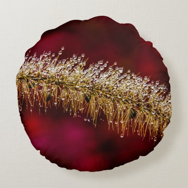 Morning Dew Round Cushion (Back)