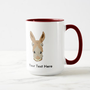 Morning Donkey Face with Smile Mug