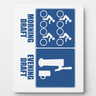 Morning Draught, Evening Draught Plaque