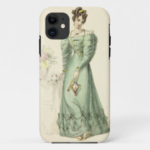 Morning Dress, fashion plate from Ackermann's Repo iPhone 11 Case
