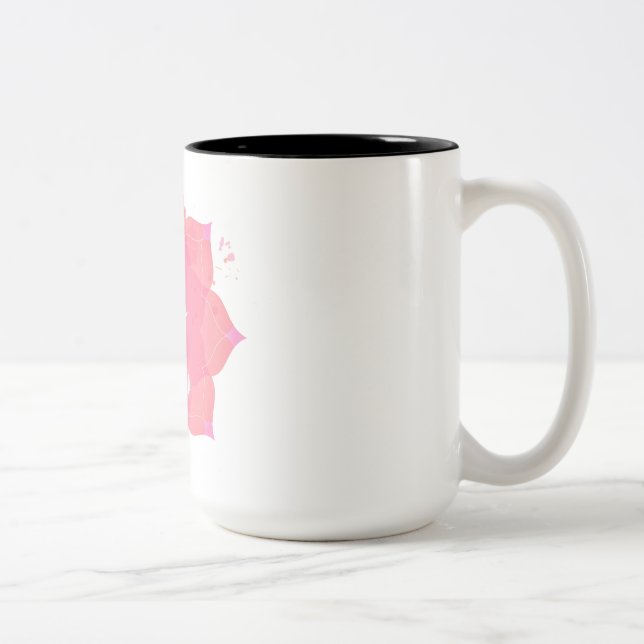 "Morning Elixir: Rise and Sip Mug" Two-Tone Coffee Mug (Right)