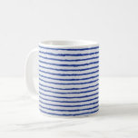 Morning Fishing Companion Mug<br><div class="desc">Just blue stripes to wake you up in the morning! It's a companion mug to the Morning Fishing Mug.</div>